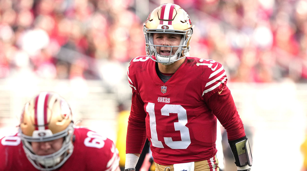 Brock Purdy behind center for the 49ers